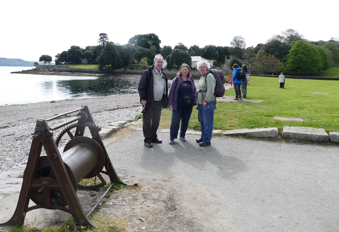 Howard, Andrea and Sally on a Cornish Coastal Path Walk