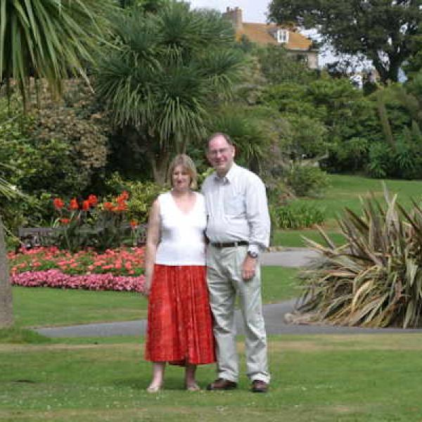 Andrea and Howard in Morrab Gardens