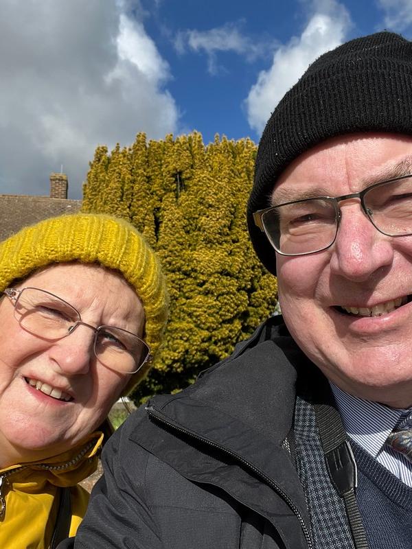 Andrea and Howard on a cold February Day