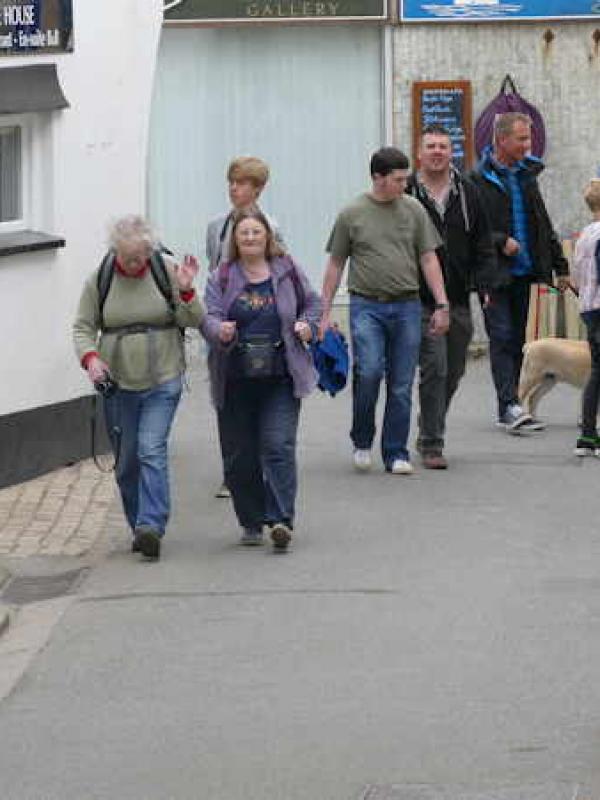 Andrea and Sally in Cornwall